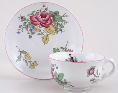 Teacup and saucer c1980s